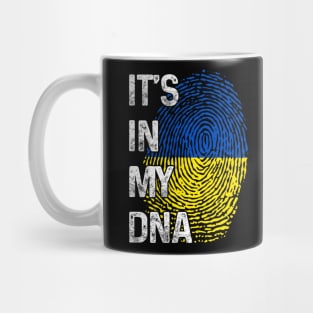 Ukrainian Flag DNA Fingerprint Ukraine Mug